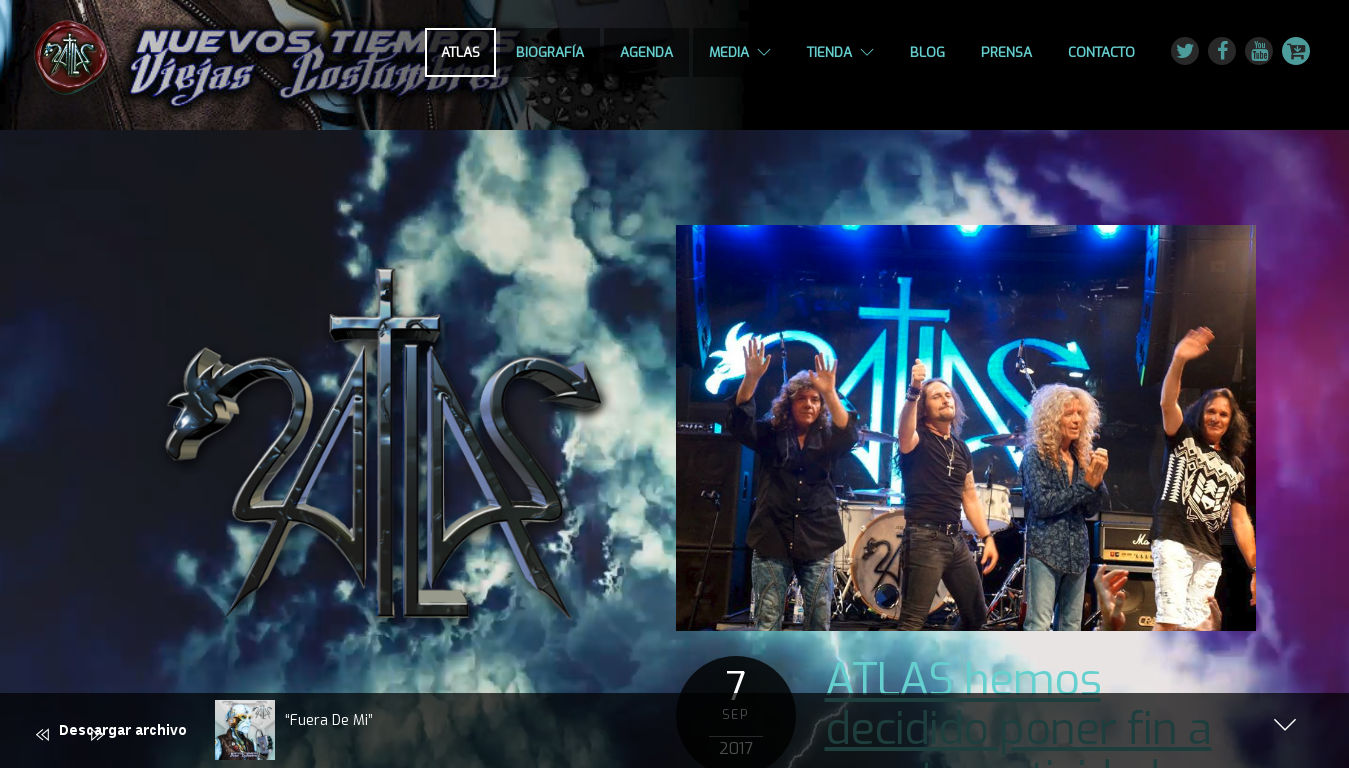 Atlas Rock Nacional. Diseño Web bandas de rock