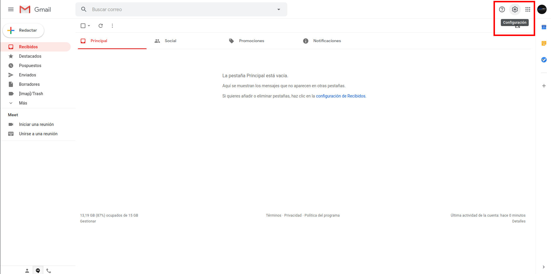 Configurar correo de empresa en Gmail